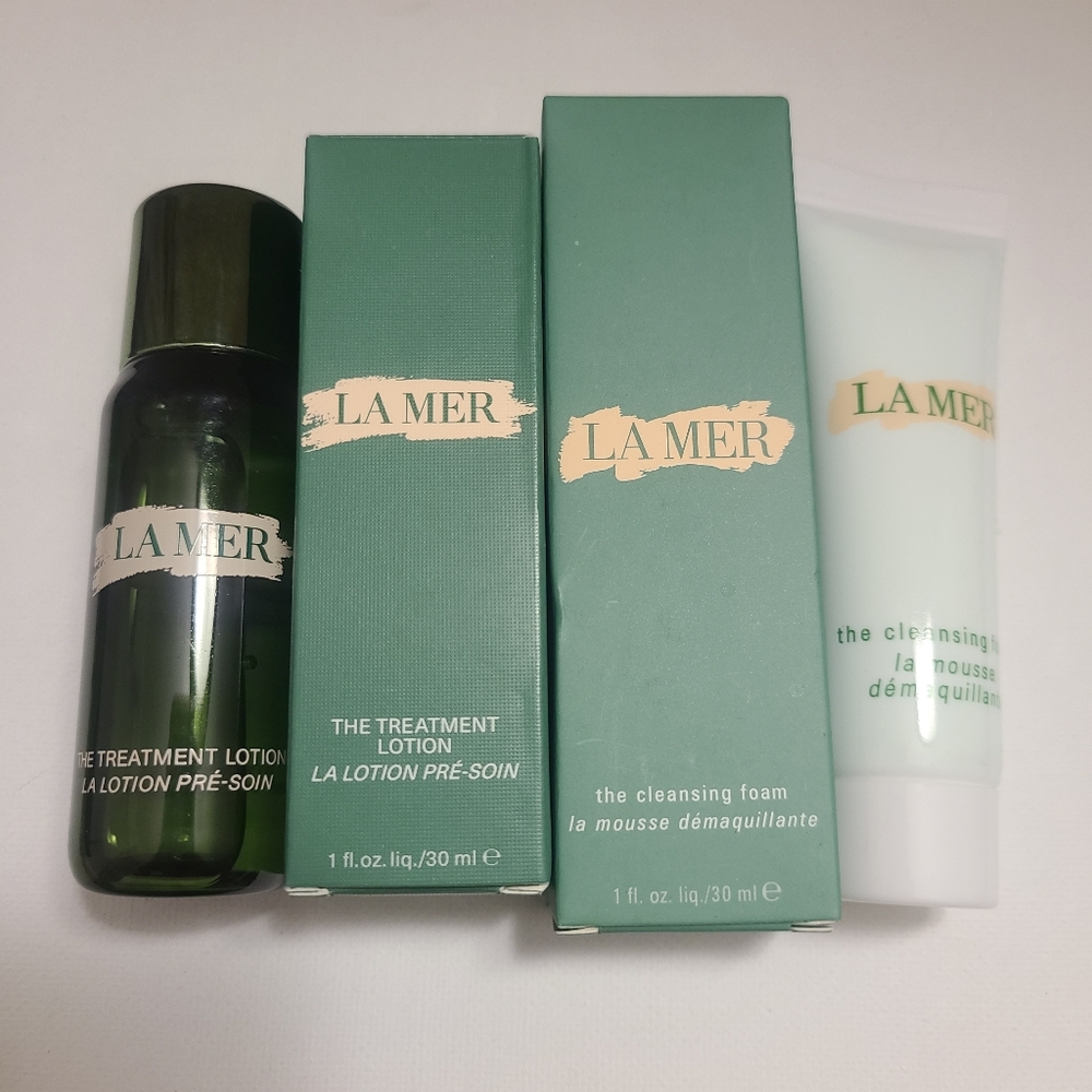 LA MER |Duo| Treatment Lotion & Cleansing Foam 1oz each - Picture 3 of 5